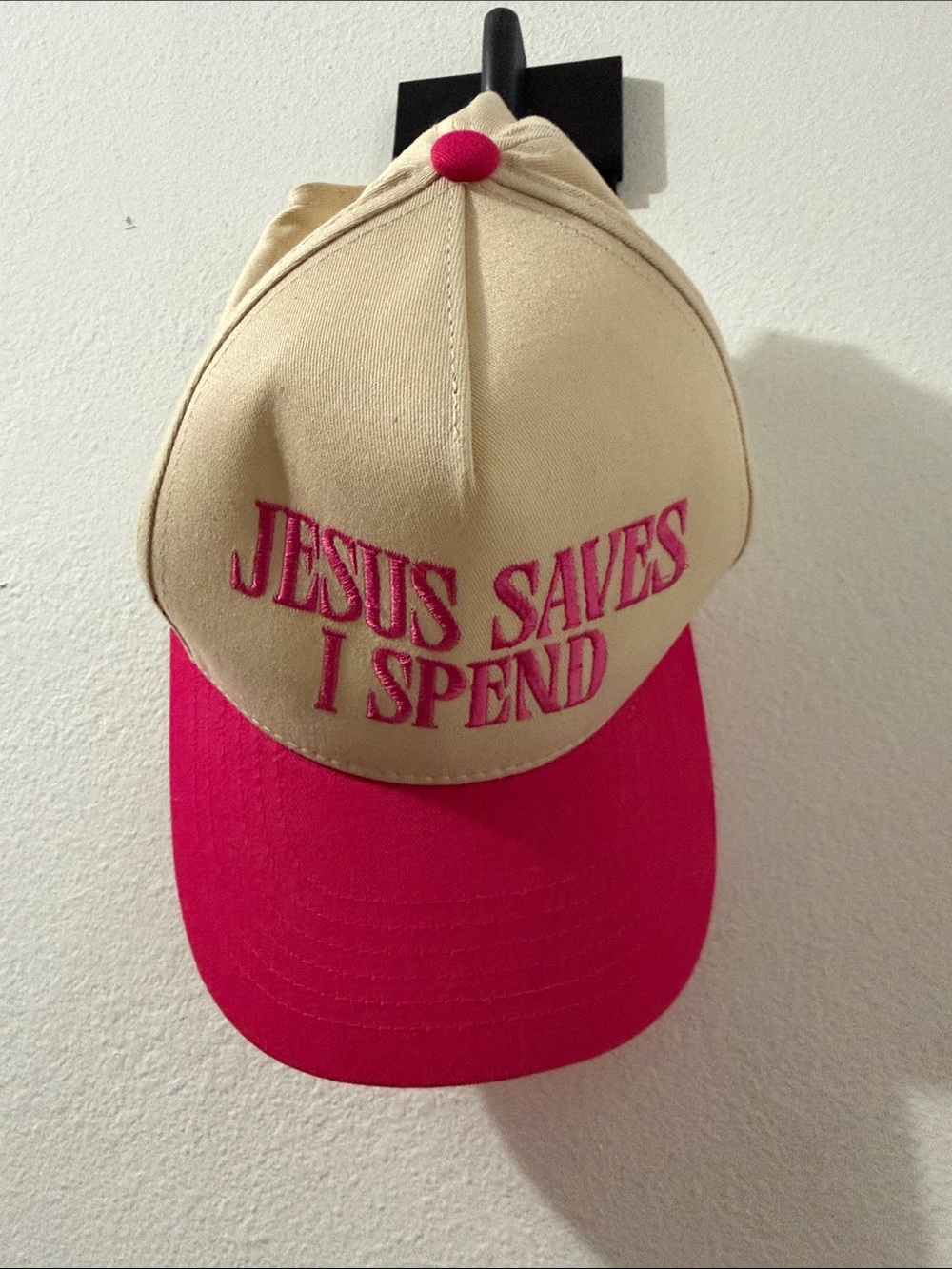 Jesus Saves I Spend hat